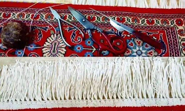 ریشه زنی فرش در قالیشویی کریم خان